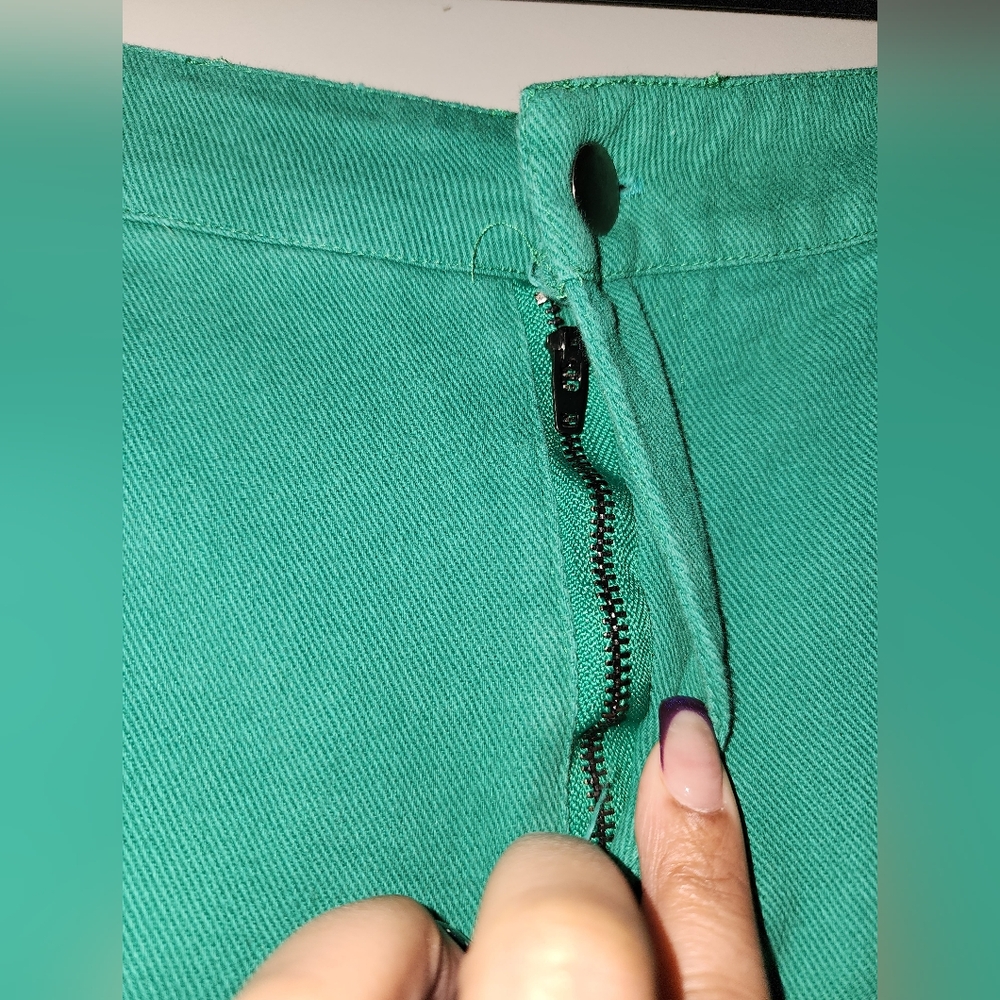 JODIFL Green Wide-Leg Jeans - Picture 7 of 10